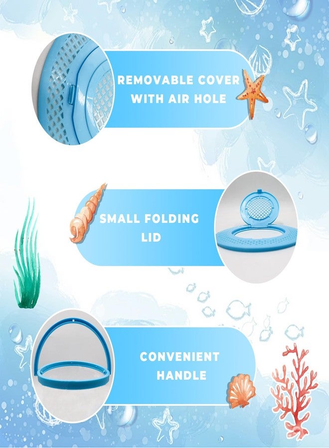 MHLLGN Foldable Small Aquarium, Portable Fish Tank, Fish Transport Container, Plasitc Fish Bowl, Beginner Tank, Great Concept for Catching and Release Critters, Beach, Pool and Lake - Image 4